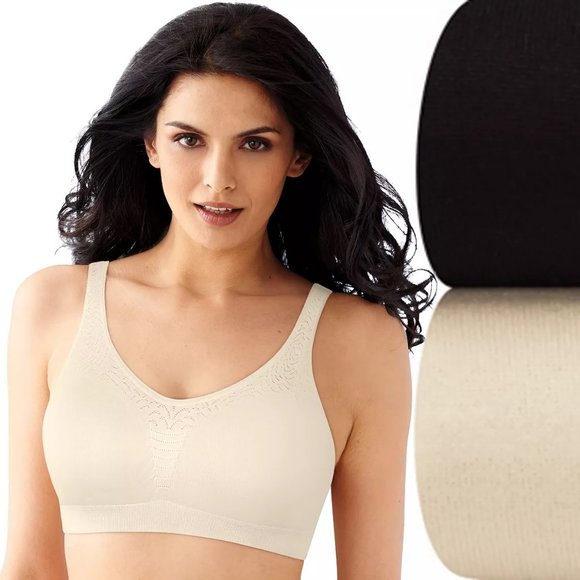 Bali Comfort Revolution Bras 2-pk. Seamless Microfiber Crop Top Set size-S NEW - Picture 2 of 10